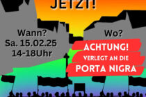 Plakat der Kundgebung am 15.2.25
