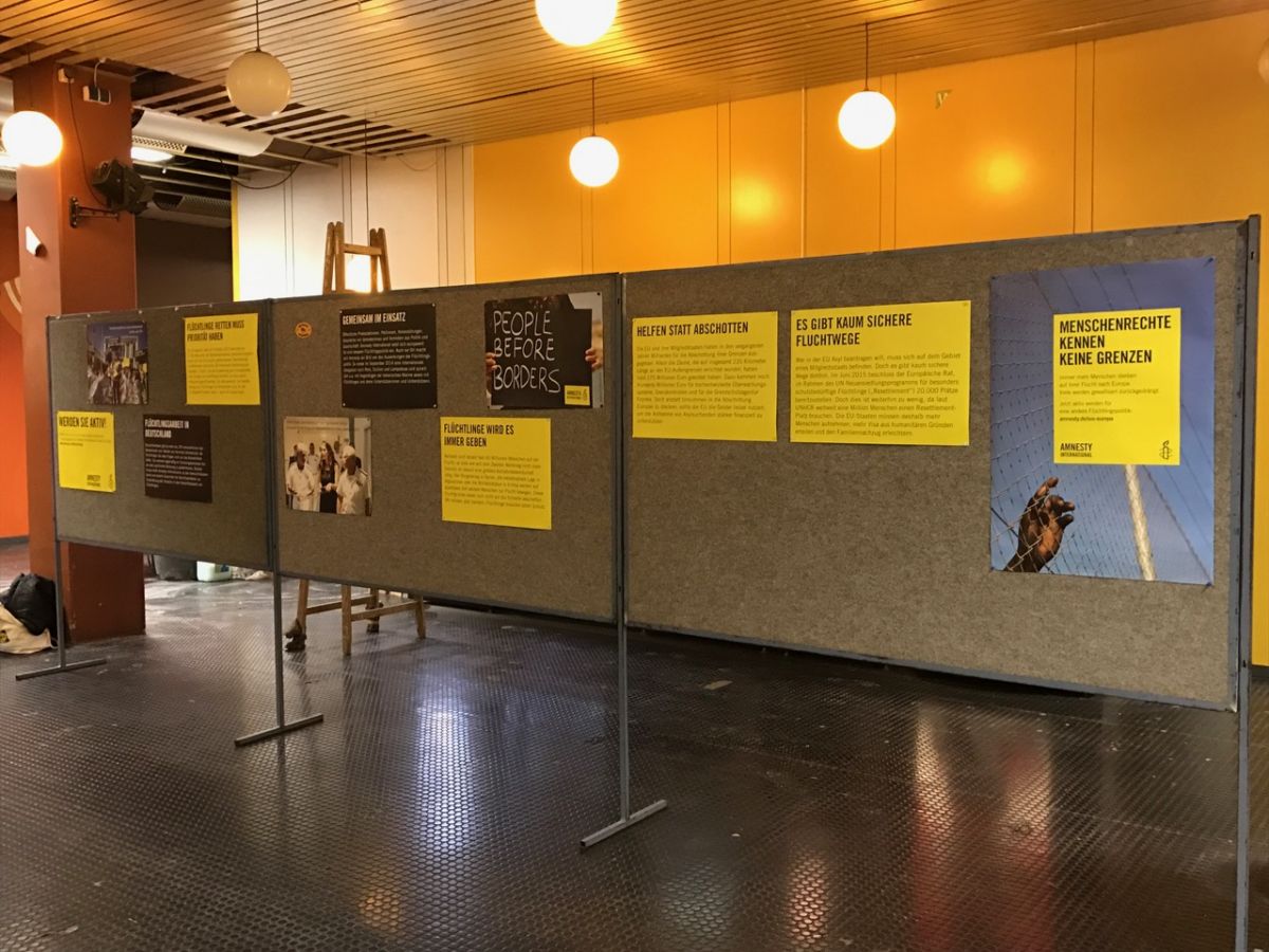 Ausstellung "Ohne Chance auf Asyl" an der Uni Trier