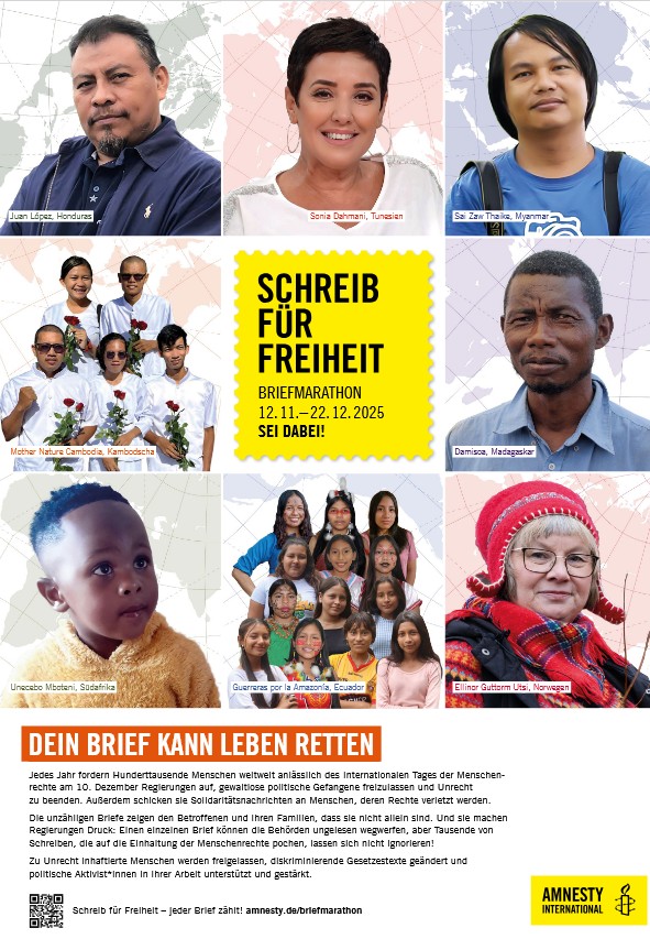 Plakat Briefmarathon