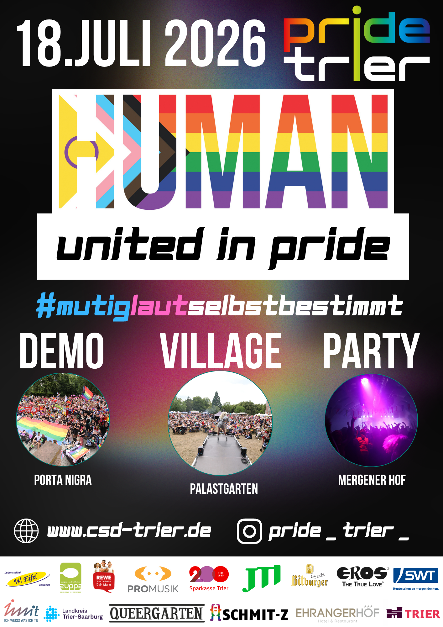 Plakat zur Pride 2026